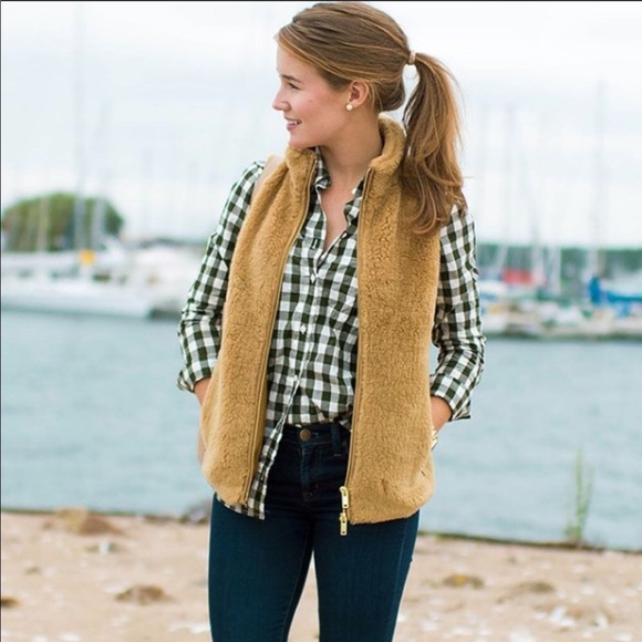 J. Crew Jackets & Blazers - J. Crew Faux Shearling Vest small